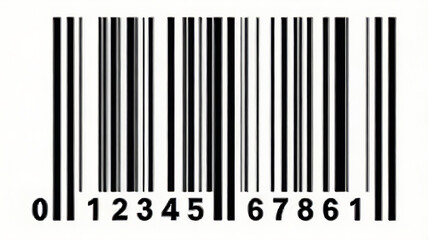 Standard Barcode with Numeric Code: barcode scanner, barcode technology, UPC code, barcode system, product identification.