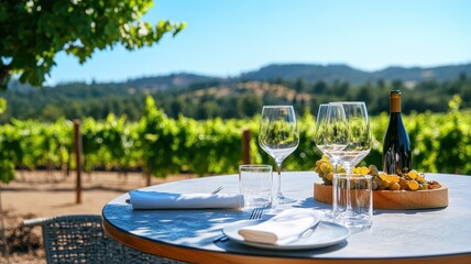 On a sunny summer day, a wide-angle view of an empty beach invites tranquility and relaxation.