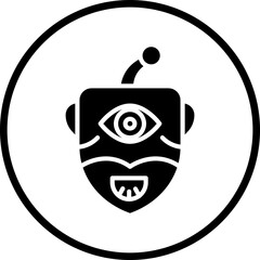 Cyclop Monster Icon Style