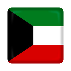 Kuwait flag cube pin and badge
