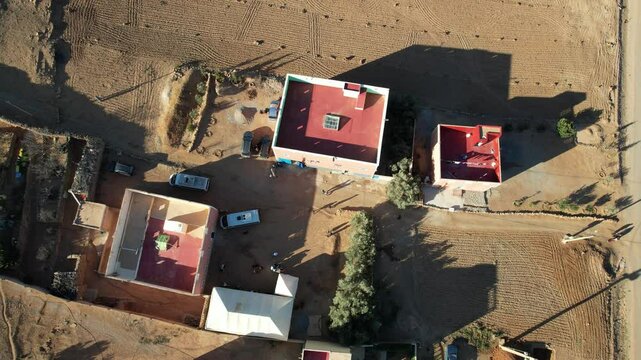 Stunning Aerial View of Afa Inflas Village, Tiznit - January 2024