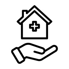 Care Plan Vector Line Icon Design 