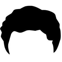  Hand drawn Hairstyle silhouettes