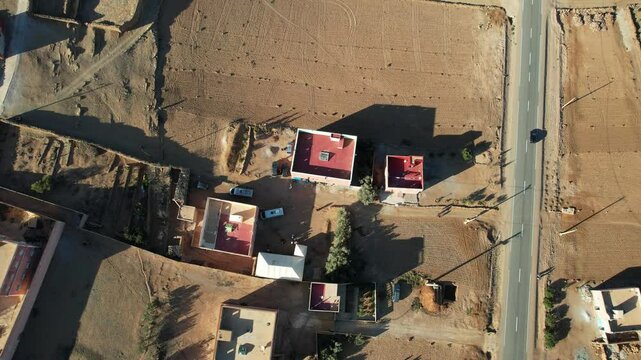 Stunning Aerial View of Afa Inflas Village, Tiznit - January 2024