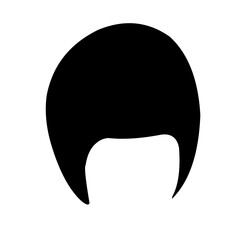  Hand drawn Hairstyle silhouettes