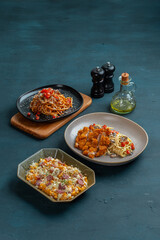 food photography with dark background