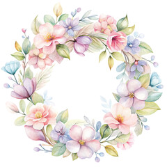 Fototapeta premium Flower Petals Clipart Watercolor 