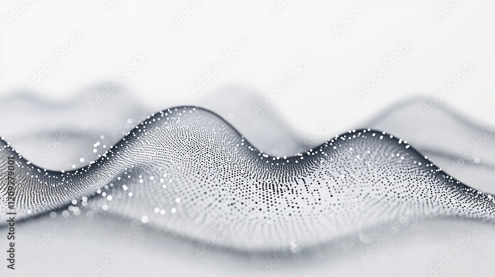 Poster translucent fabric patterns: a dance of light and texture. an artistic depiction of translucent fabr