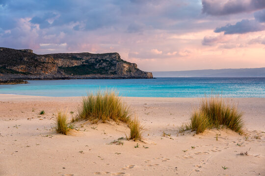 Simos beach white sand beach and turquoise water  in Elafonisos