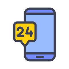 24 hours smartphone cs filled style