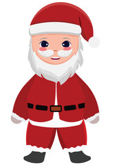 Cute santa claus illustration set