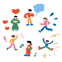 人物　子ども　セット