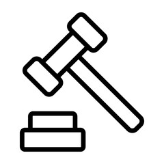 Legal Vector Line Icon Design