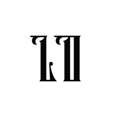 LO monogram logo design letter text name symbol monochrome logotype alphabet character simple logo