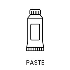 A tube icon in vector, representing paste or cream packaging, with an editable stroke