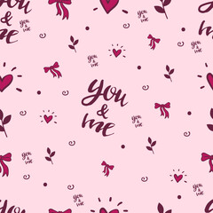  beautiful Valentine's Day  seamless pattern