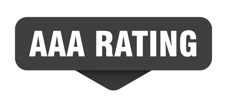 aaa rating sticker. aaa rating sign on transparent background