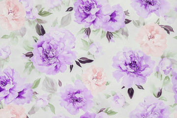 Beautiful pastel purple Peonies floral Design