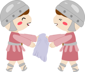 A soldier in battle from a Bible story, illustrated as an angry warrior. This cartoon clipart conveys the fierce emotions of biblical warfare and the themes of conflict found in scripture.