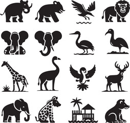 set of animals icons
