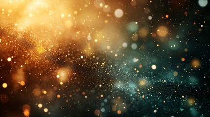 Dynamic sparkling lights abstract background digital art dark environment close-up visual concept