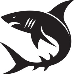 silhouette of a shark