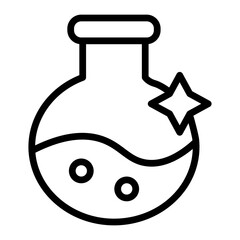 Magic Potion Vector Line Icon Design