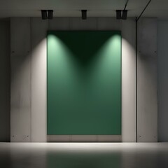 Minimal Industrial Green Canvas