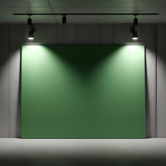 Minimal Industrial Green Canvas
