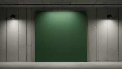 Minimal Industrial Green Canvas