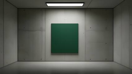 Minimal Industrial Green Canvas