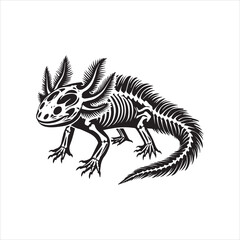 black and white dinosaur