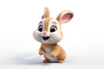 A cute bunny figurine cartoon mammal