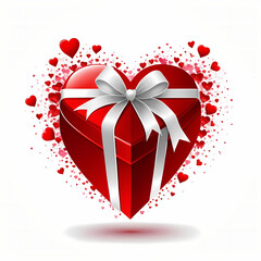 seasonal heart red valentine gift clipart

