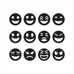 Fototapeta premium smiley faces icons