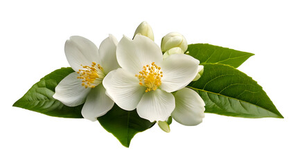 white flower isolated on Transparent Background.