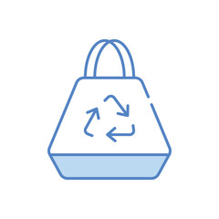 Plastic bag vector icon