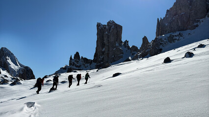 A group of strong, determined and resilient athletes to reach the top