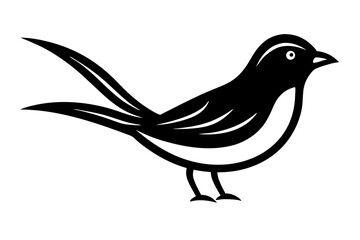 Bird in Minimalist Outline