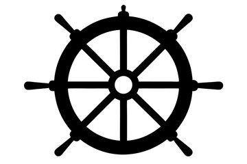 Boat Wheel Outline © shorif