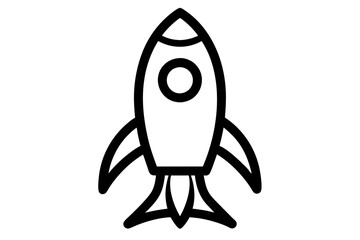 Rocket Outline Icon
