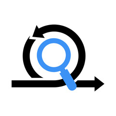 Focus Circle Icon – Magnifying Glass Representing Attention to Detail and Precision.
