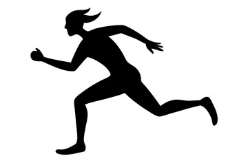 running person silhouette