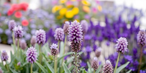 Obraz premium Veronica spikes with tiny blue purple white flowers, vertical interest, garden beds, isolated on white background, veronica, isolated