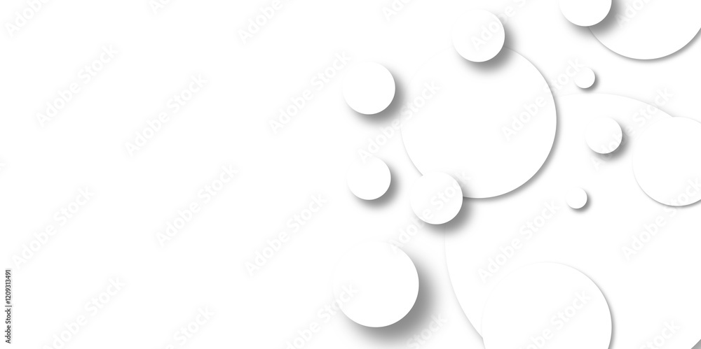 Poster abstract white circle shape geometric line background. white abstract modern background. abstract wh
