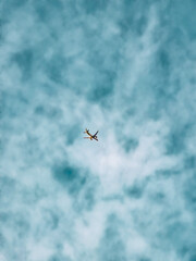 airplane in the sky