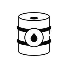 Oil barrel vector icon