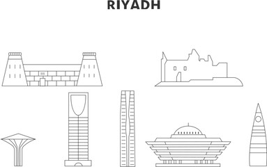 Fototapeta premium Saudi Arabia, Riyadh icon city