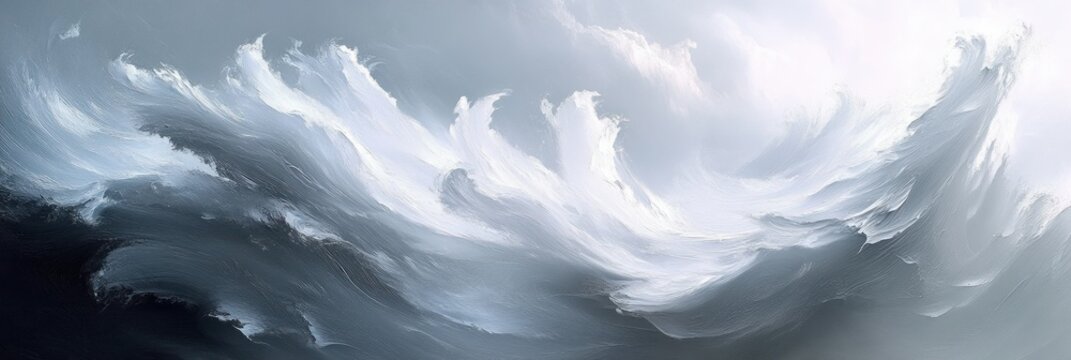 Abstract Grey Background Texture with Swirled White Patterns Hand Drawn Doodles and Artistic Elements