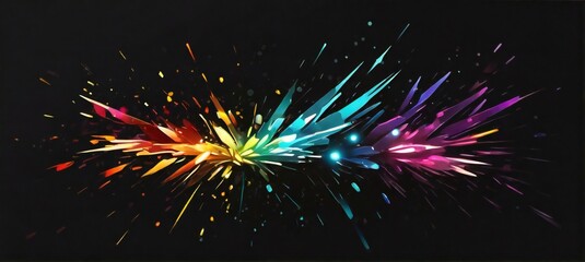 Fototapeta premium fireworks on the night sky